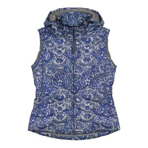 Patagonia Down With it Vest Paisley Blue Gray